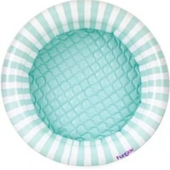 FunSicle Pastel Stripes Inflatable Kiddie Pool 4FT Kids Splash Pool Ages 2+ - Picture 3 of 8